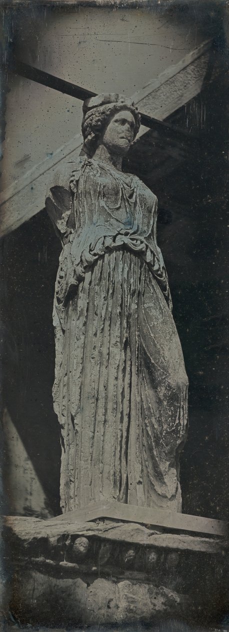 Caryatid, Erechtheion, Ateena, 1842. tekijältä Joseph Philibert Girault De Prangey