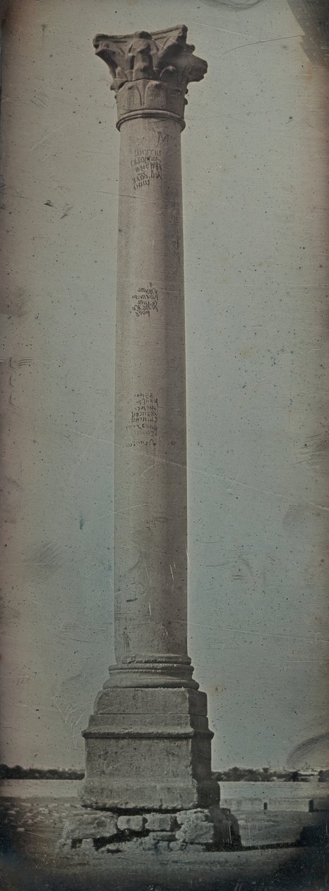 Pompeuksen pylväs, Aleksandria, 1842. tekijältä Joseph Philibert Girault De Prangey
