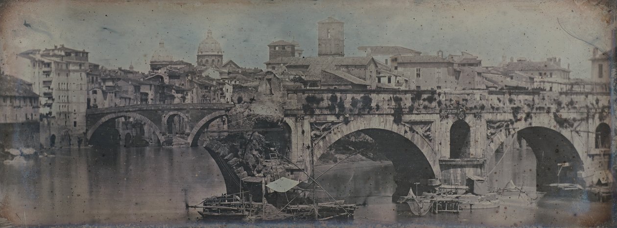 Ponte Rotto Pontus Aemilius, Rooma, 1842. tekijältä Joseph Philibert Girault De Prangey