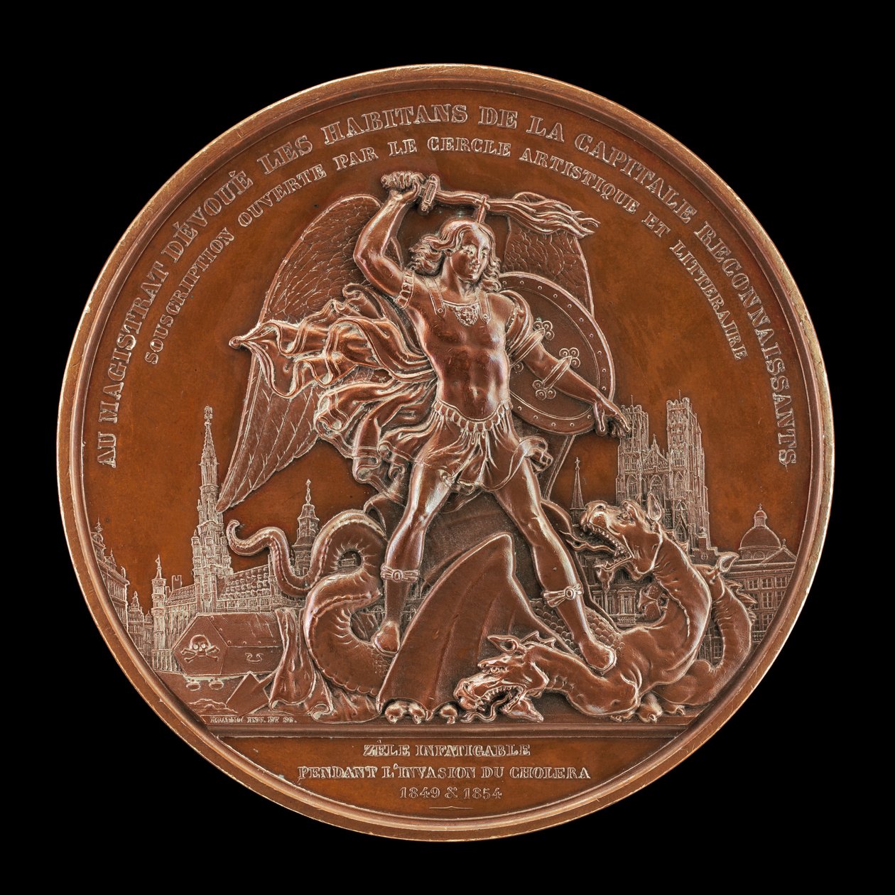 Koleraepidemiat 1849 ja 1854 [käänteinen], 1854. tekijältä Joseph Pierre Braemt