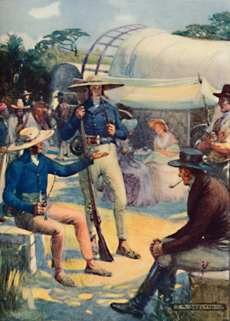 1820 uudisasukkaat ja heidän buurisaattueet, 1909 tekijältä Joseph Ratcliffe Skelton