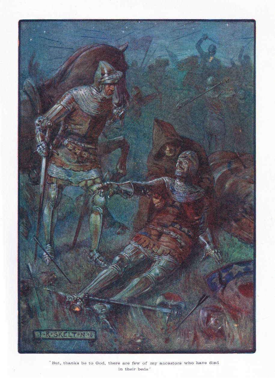 Mutta kiitos Jumalalle, harvat esivanhemmistani ovat kuolleet sänkyynsä, 1910 tekijältä Joseph Ratcliffe Skelton
