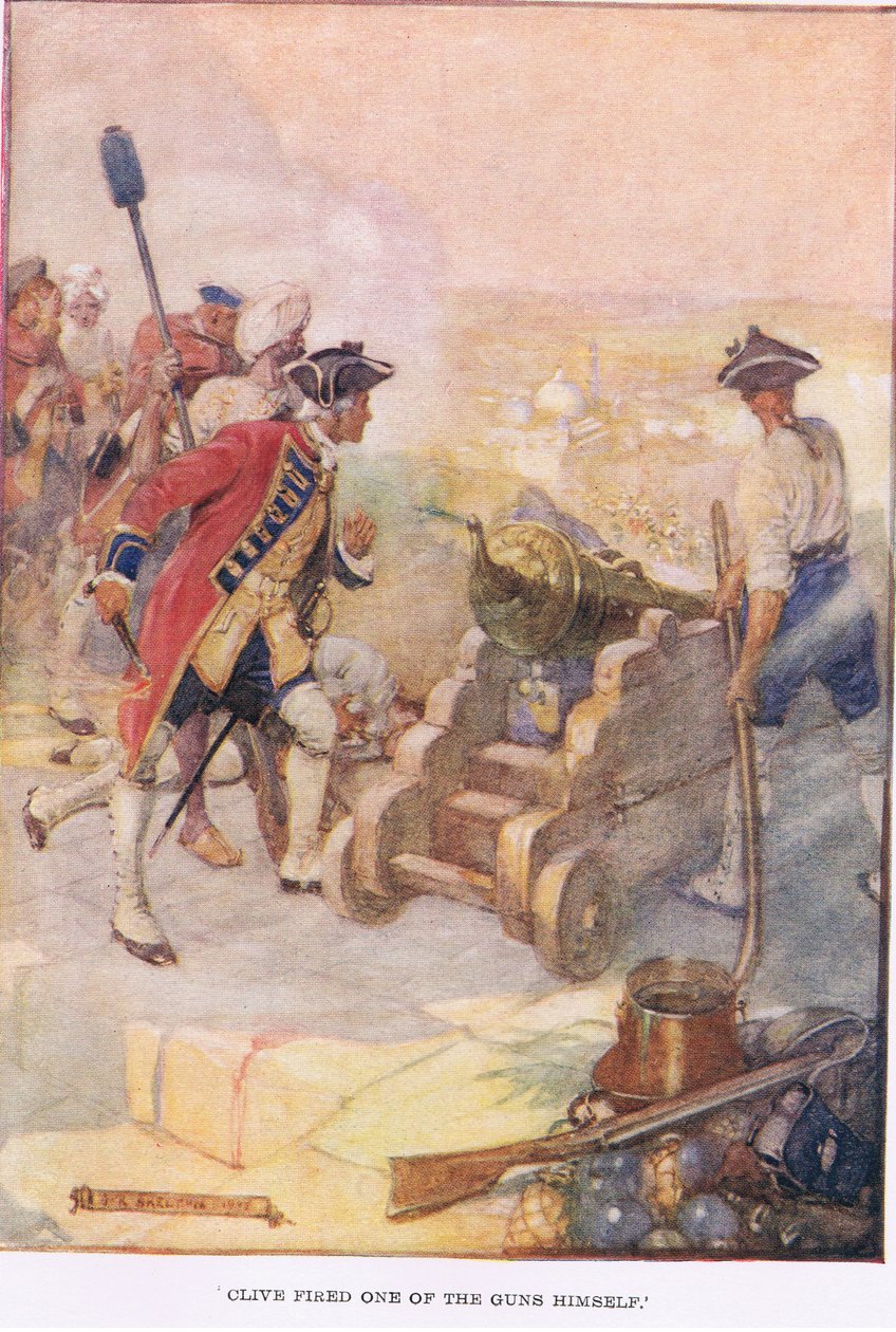 Clive ampui itse yhden aseista - tekijältä Joseph Ratcliffe Skelton