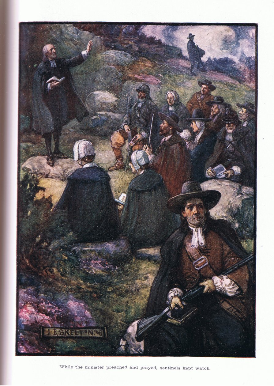 Kun saarnaajat saarnasivat ja rukoilivat, vartijat valvoivat, 1910 tekijältä Joseph Ratcliffe Skelton