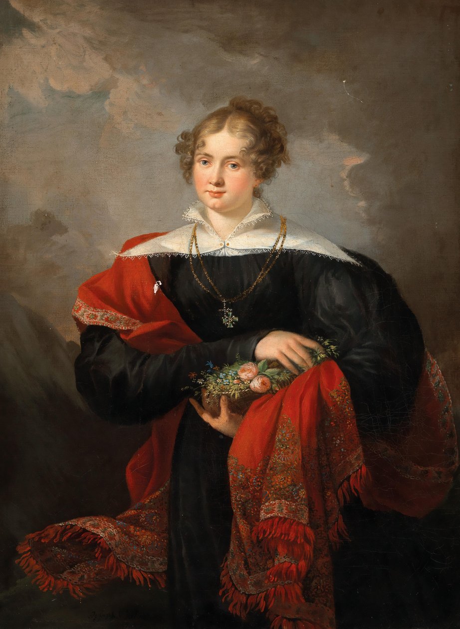 Joseph Salomon Naisen muotokuva 1852 tekijältä Joseph Salomon