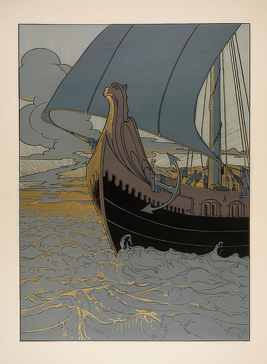 Kuva. Nibelungit. 1898-1901 tekijältä Joseph Sattler