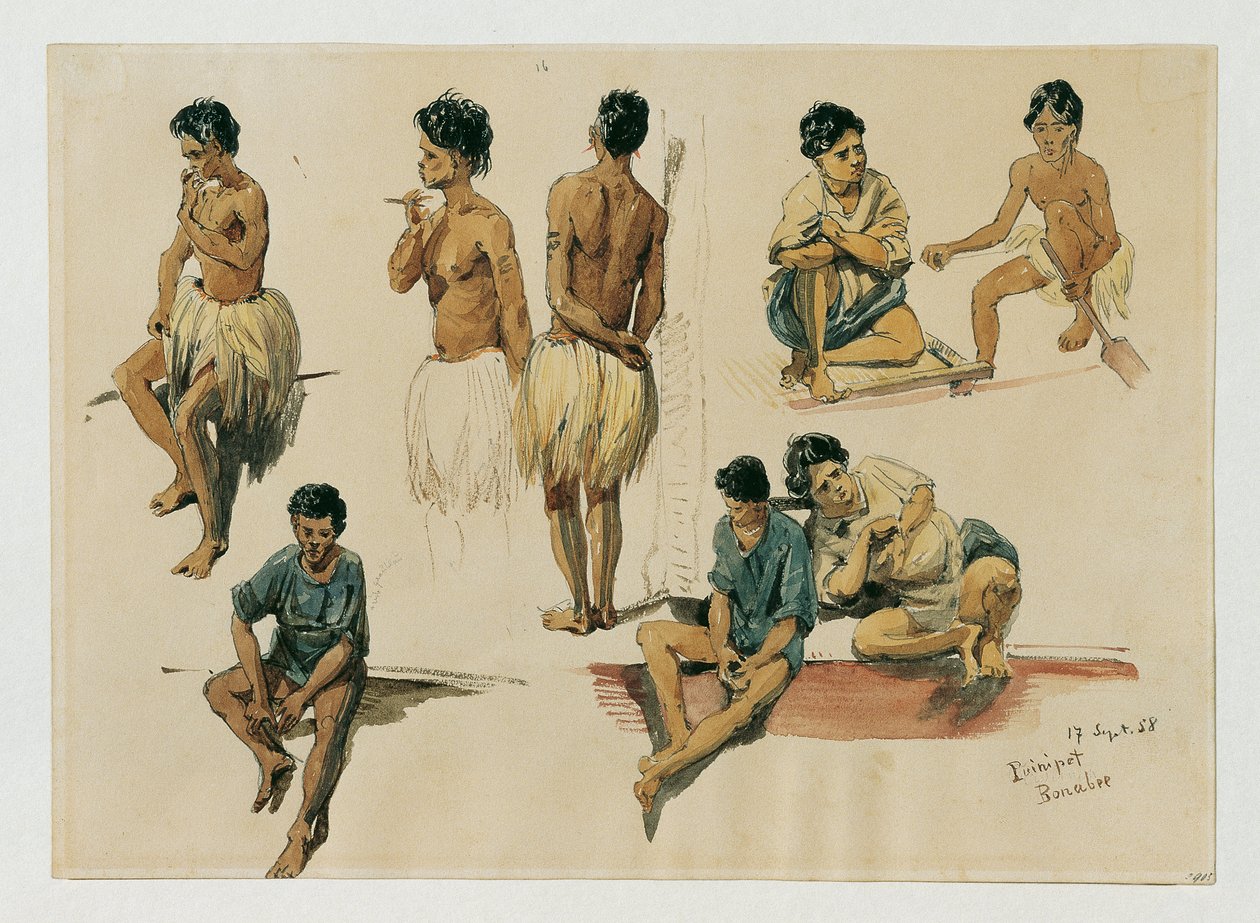 Alkuasukkaat Puinipet (Ponape) Island, Caroline Islands tekijältä Joseph Selleny