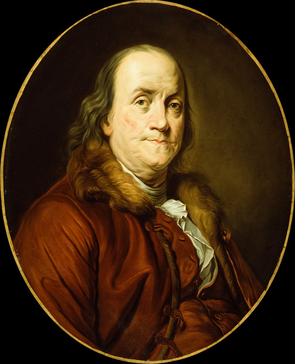 Benjamin Franklin (öljy kankaalle) tekijältä Joseph Siffred (after) Duplessis