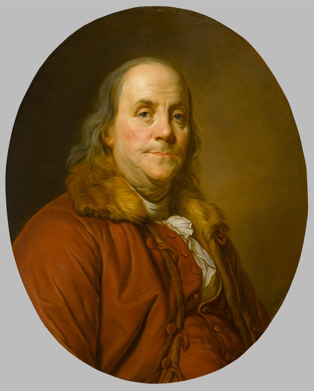 Benjamin Franklin (1706-1790), n. 1779 tekijältä Joseph Siffred Duplessis