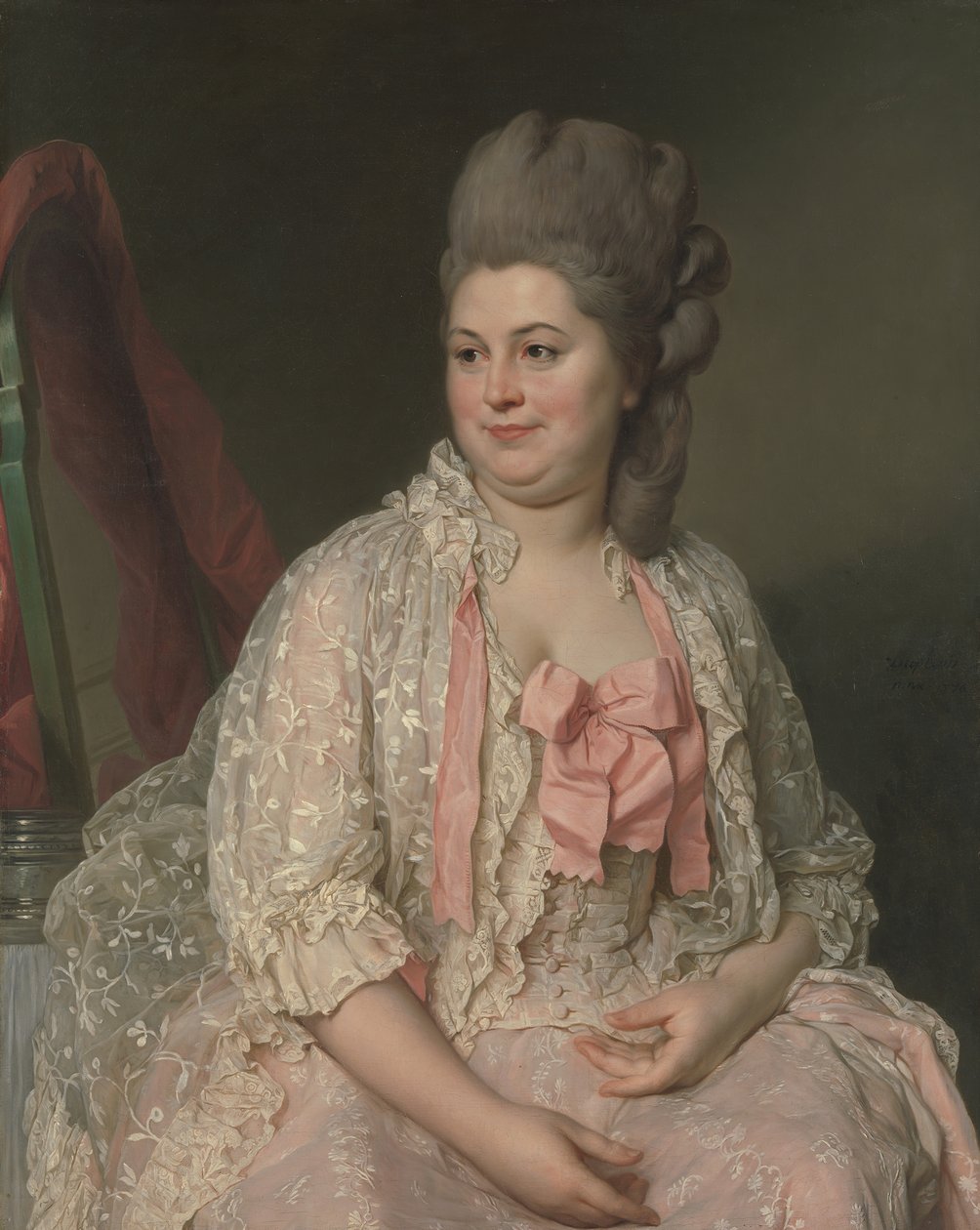 Madame de Saint-Morys Eléonore Elisabeth Angelique de Beauterne, 1742-1824, 1776. tekijältä Joseph Siffred Duplessis