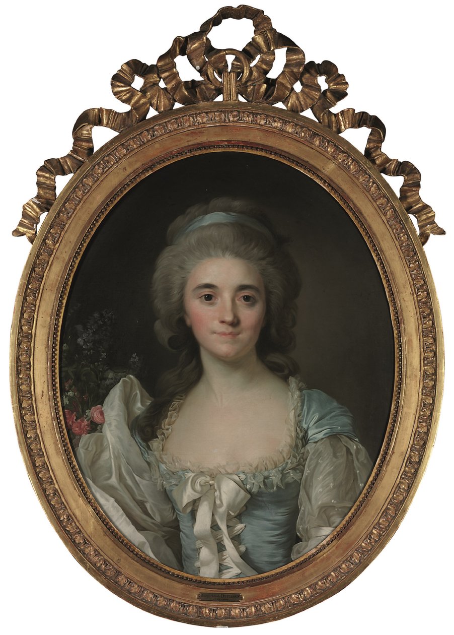 Provencen kreivittären muotokuva (1753-1810) (öljy kankaalle) tekijältä Joseph Siffred Duplessis