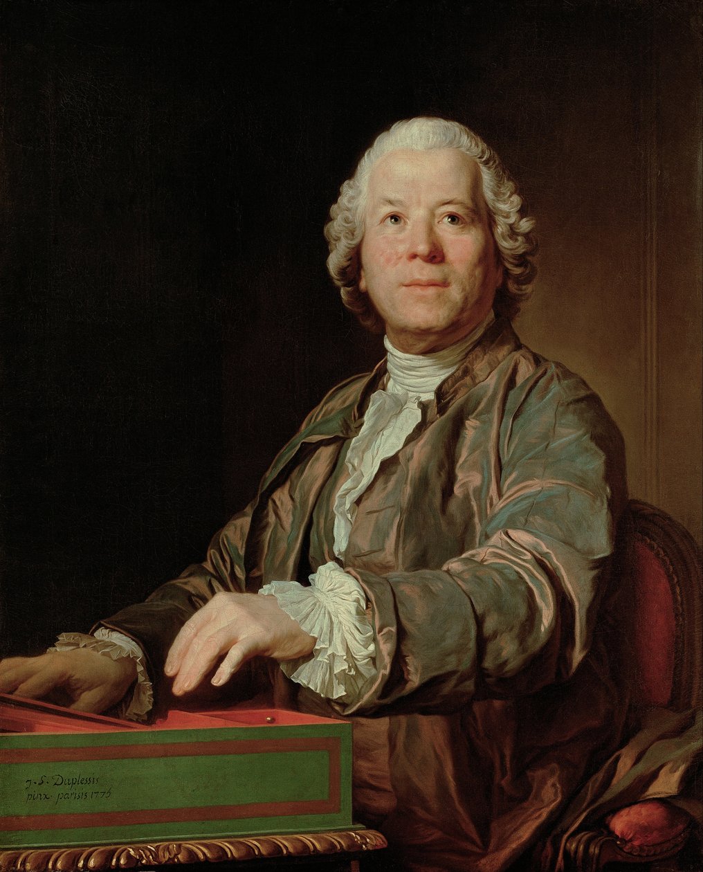 Muotokuva säveltäjä Christoph Willibald Ritter von Gluckista 1714-1787, 1775 tekijältä Joseph Siffred Duplessis