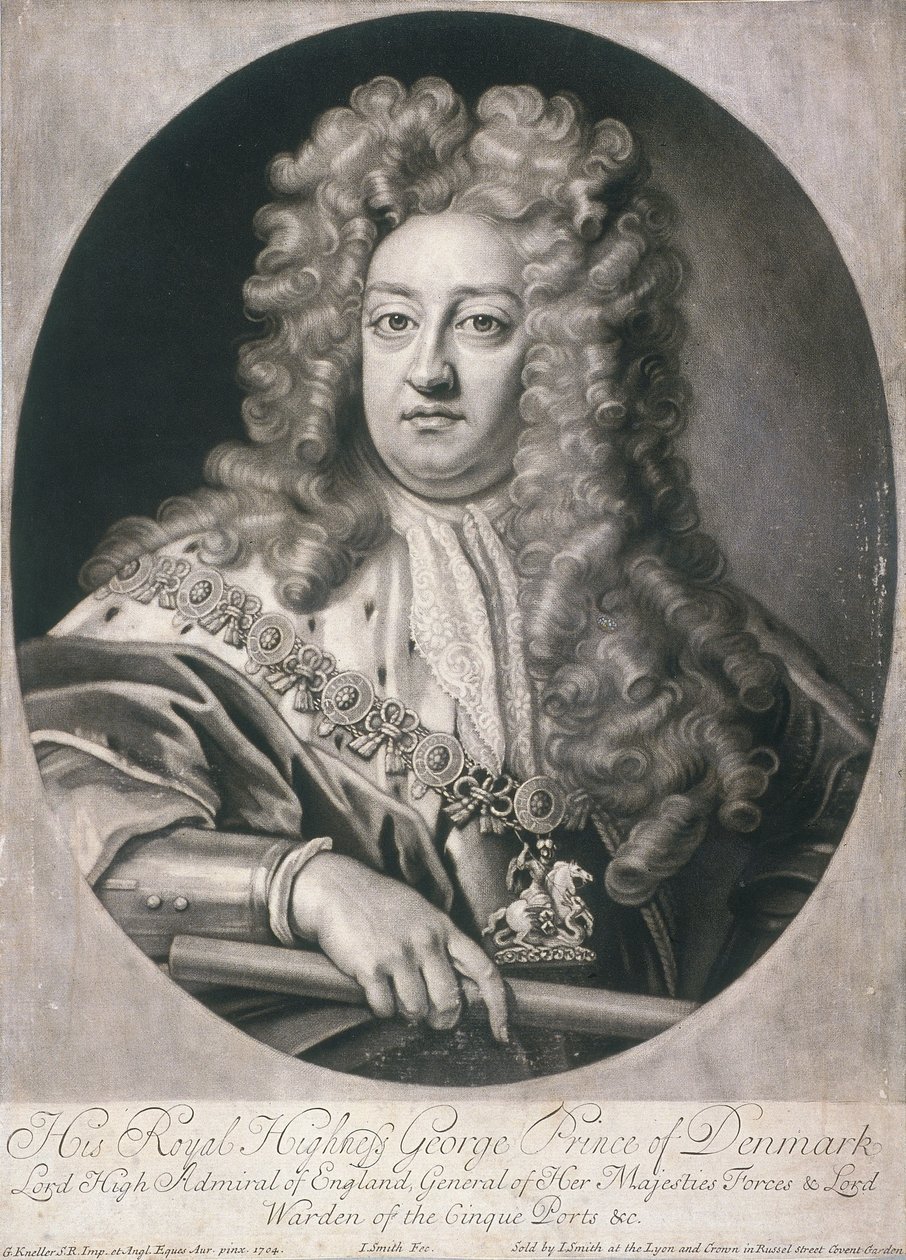 Soikea muotokuva Georgesta, Tanskan prinssistä, 1704 tekijältä Joseph Smith