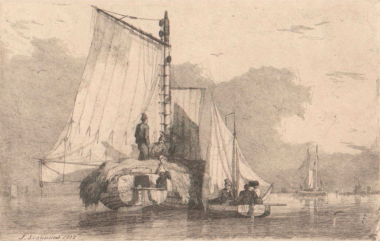 Veneitä Braydonissa, 1825 tekijältä Joseph Stannard