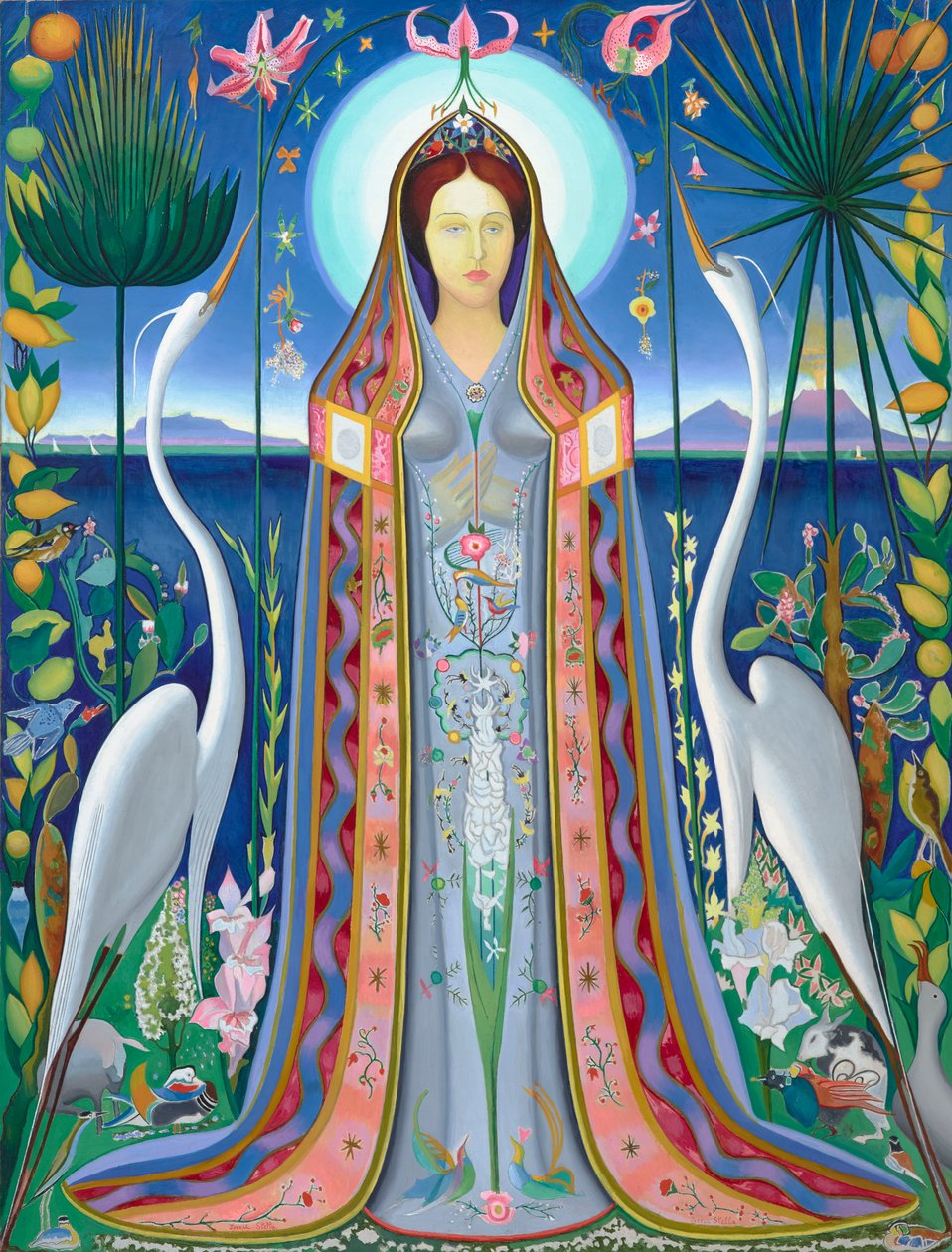 Purissima 1927 (Öljy kankaalle) tekijältä Joseph Stella