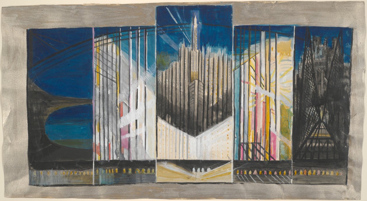 Tutkimus New Yorkiin tulkittu tekijältä Joseph Stella
