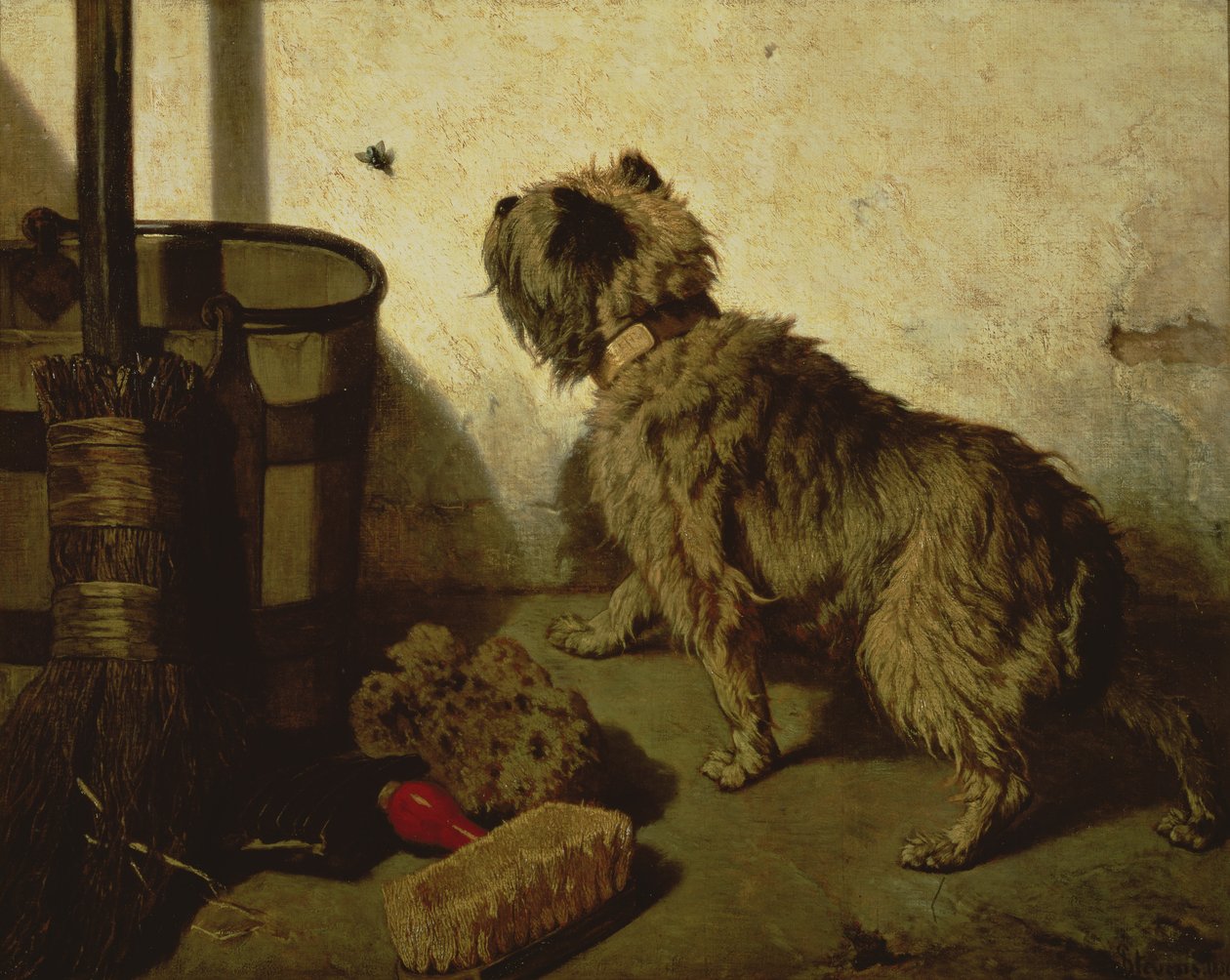 Koira ja kärpäs, 1856 tekijältä Joseph Stevens