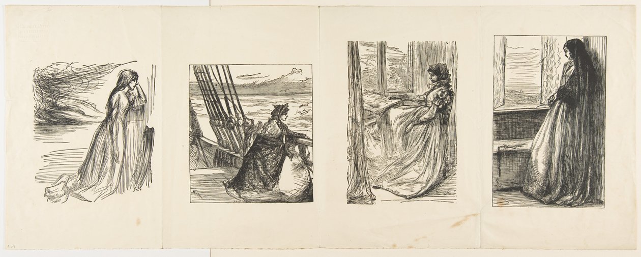 The Relief Fund in Lancashire, Majorin tytär, Aamu ennen St..., 1862 tekijältä Joseph Swain