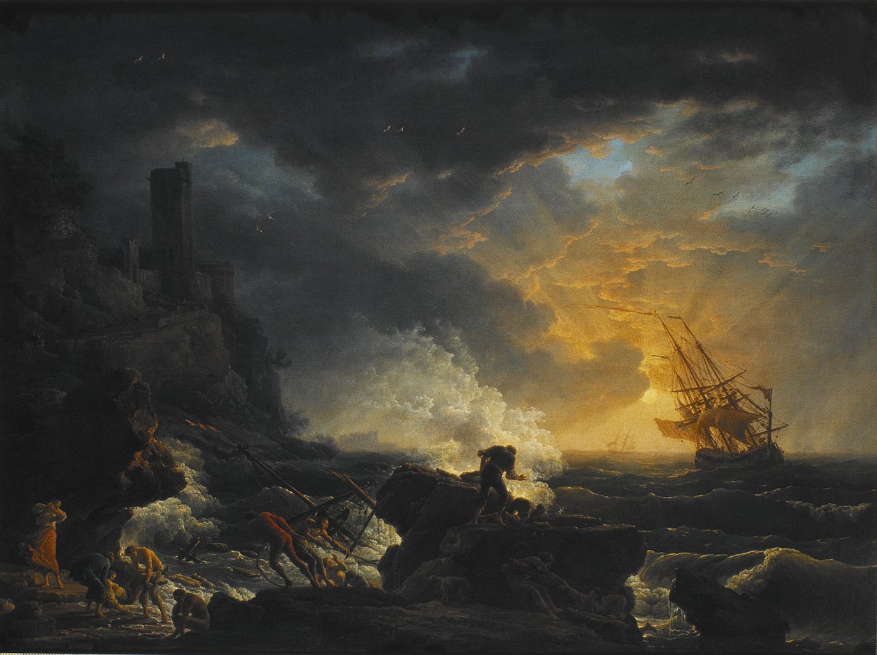 hollanniksi: Shipwreck Shipwreck tekijältä Joseph Vernet