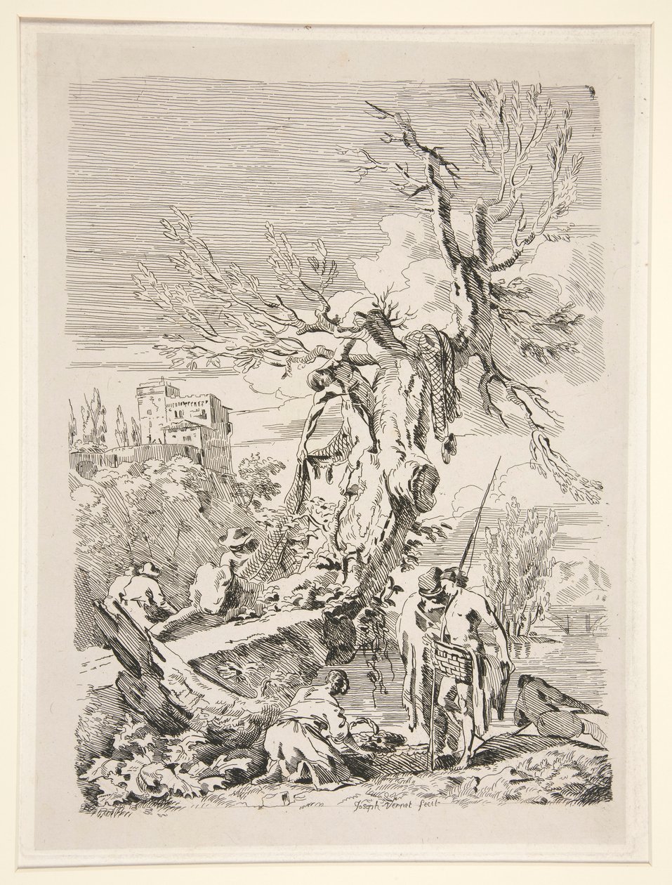 Paluu kalastuksesta tekijältä Claude Joseph Vernet