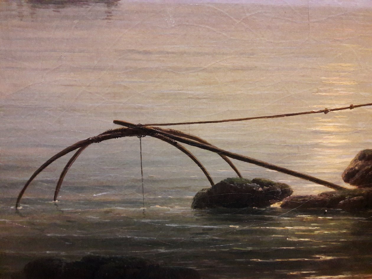 Näkymä satamaan aamulla (Aamu)


 (yksityiskohta). tekijältä Joseph Vernet