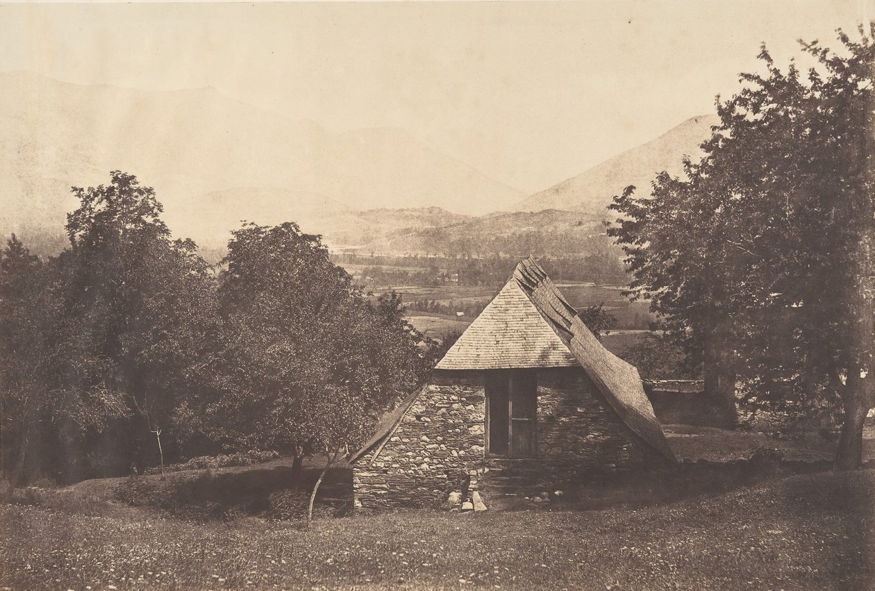 Argelèsin laakso lähellä Despourreinsin maatilaa. St-Sauveur, 1853. tekijältä Joseph Vigier