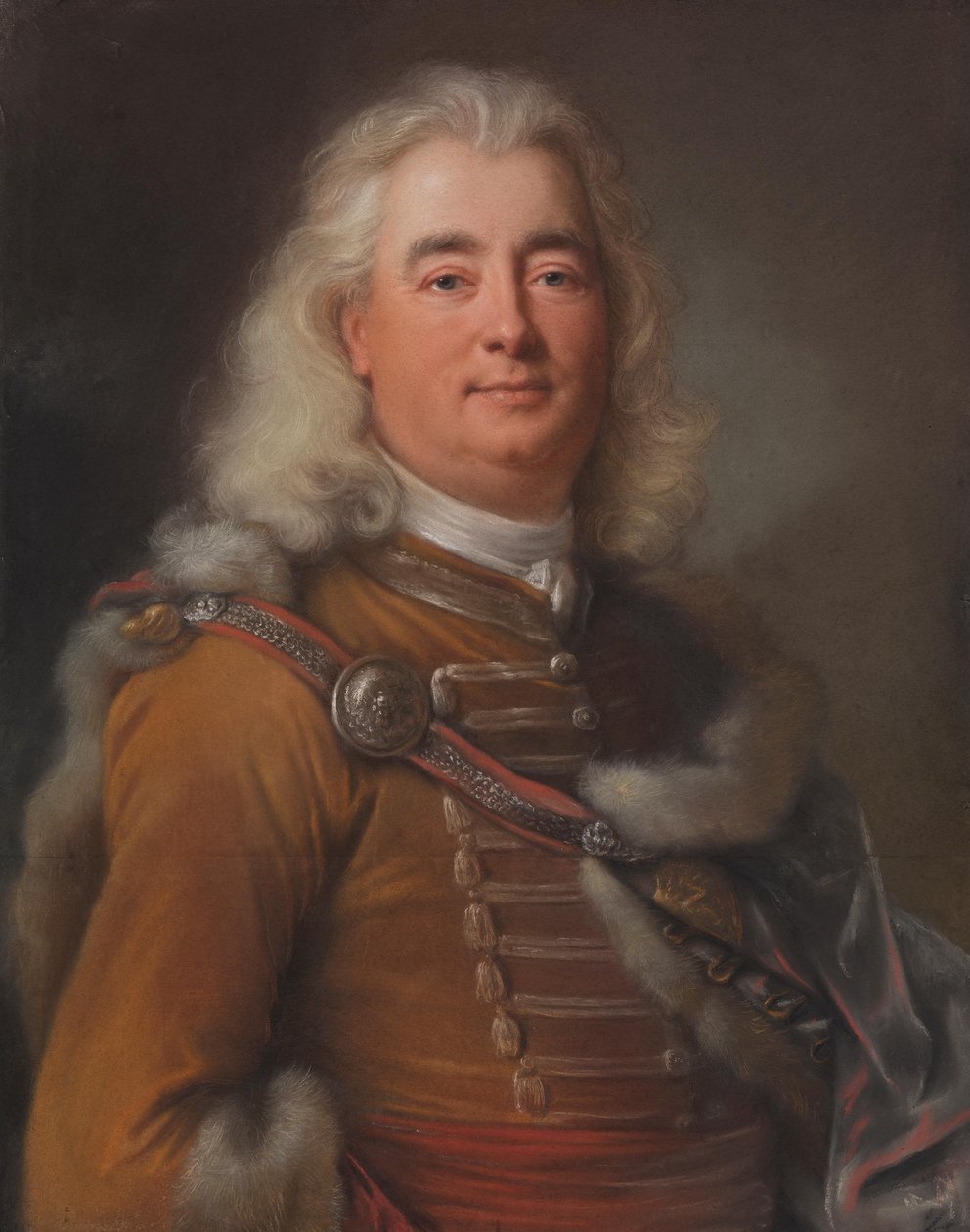 Husaarin univormuun pukeutuneen miehen muotokuva, mahdollisesti Ladislaus Kökényesdi von Vetes (noin 1680-1756) tekijältä Joseph Vivien