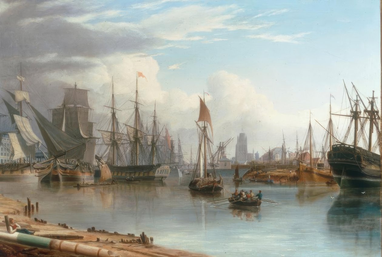 Näkymä kelluvaan satamaan, Bristol tekijältä Joseph Walter