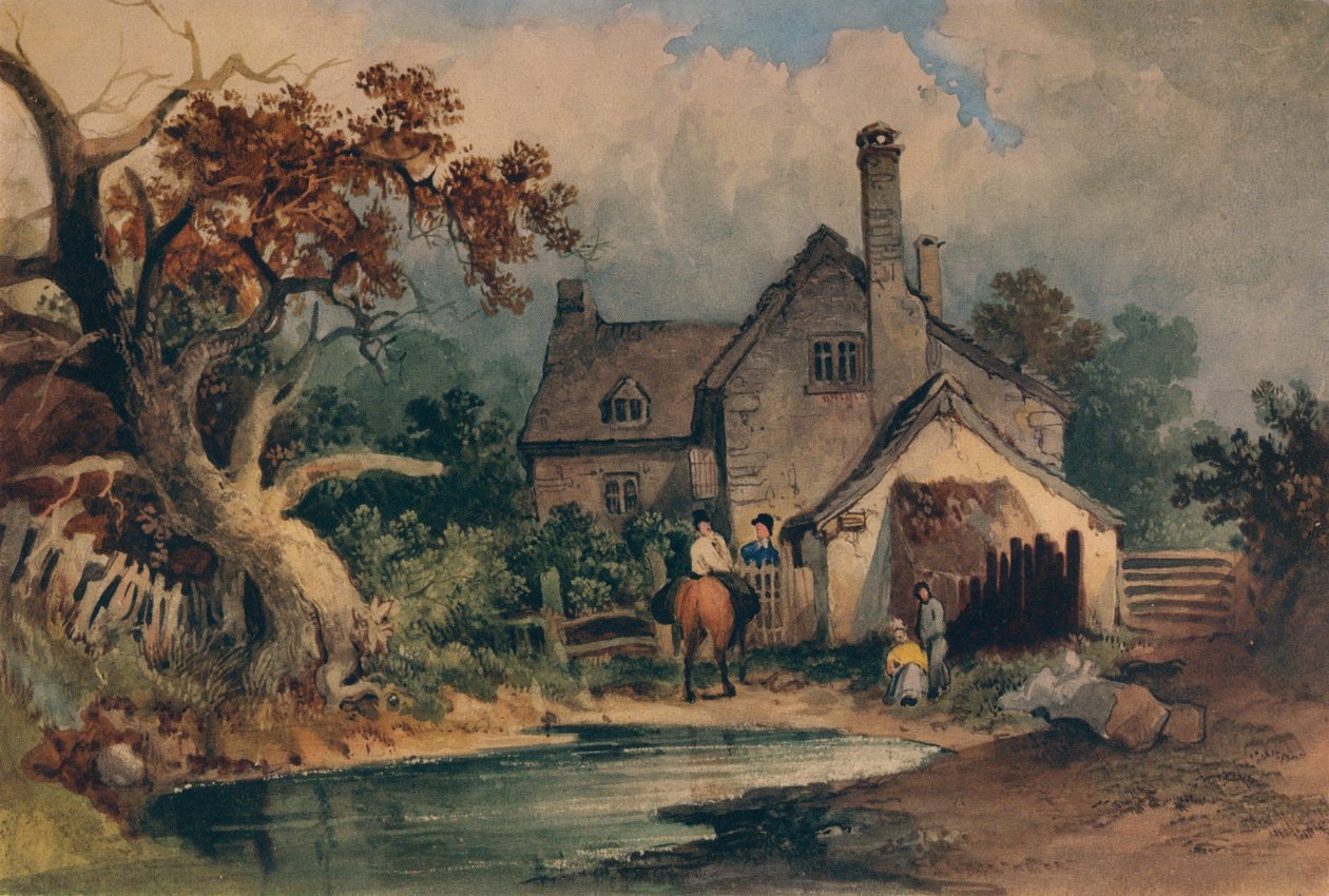 Mökki, c1852 tekijältä Joseph William Allen