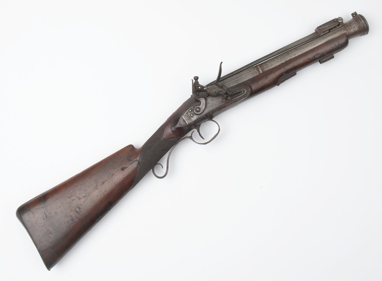 Irlannin vapaaehtoisille myönnetty Blunderbuss jousibajonetilla, n. 1815 (blunderbuss, flintlock) tekijältä Joseph Wood