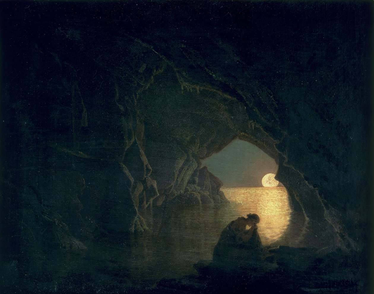 Luola Julian hahmolla, 1780 tekijältä Joseph Wright of Derby