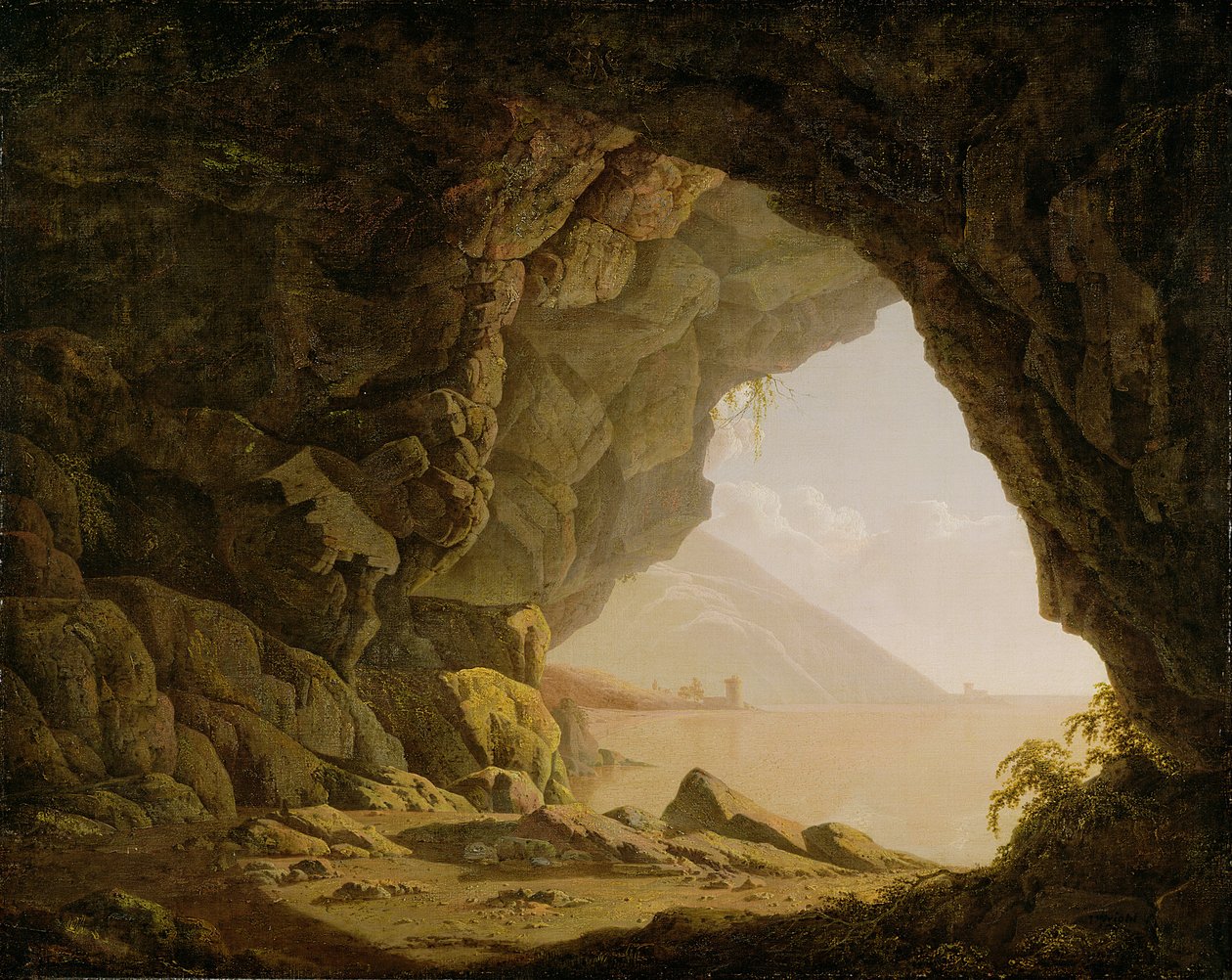 Luola, Napolin lähellä, 1774 tekijältä Joseph Wright of Derby