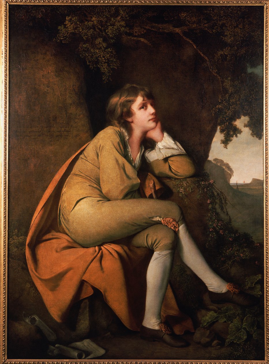 Edwin, Dr. Beattien "Minstrelistä". tekijältä Joseph Wright of Derby