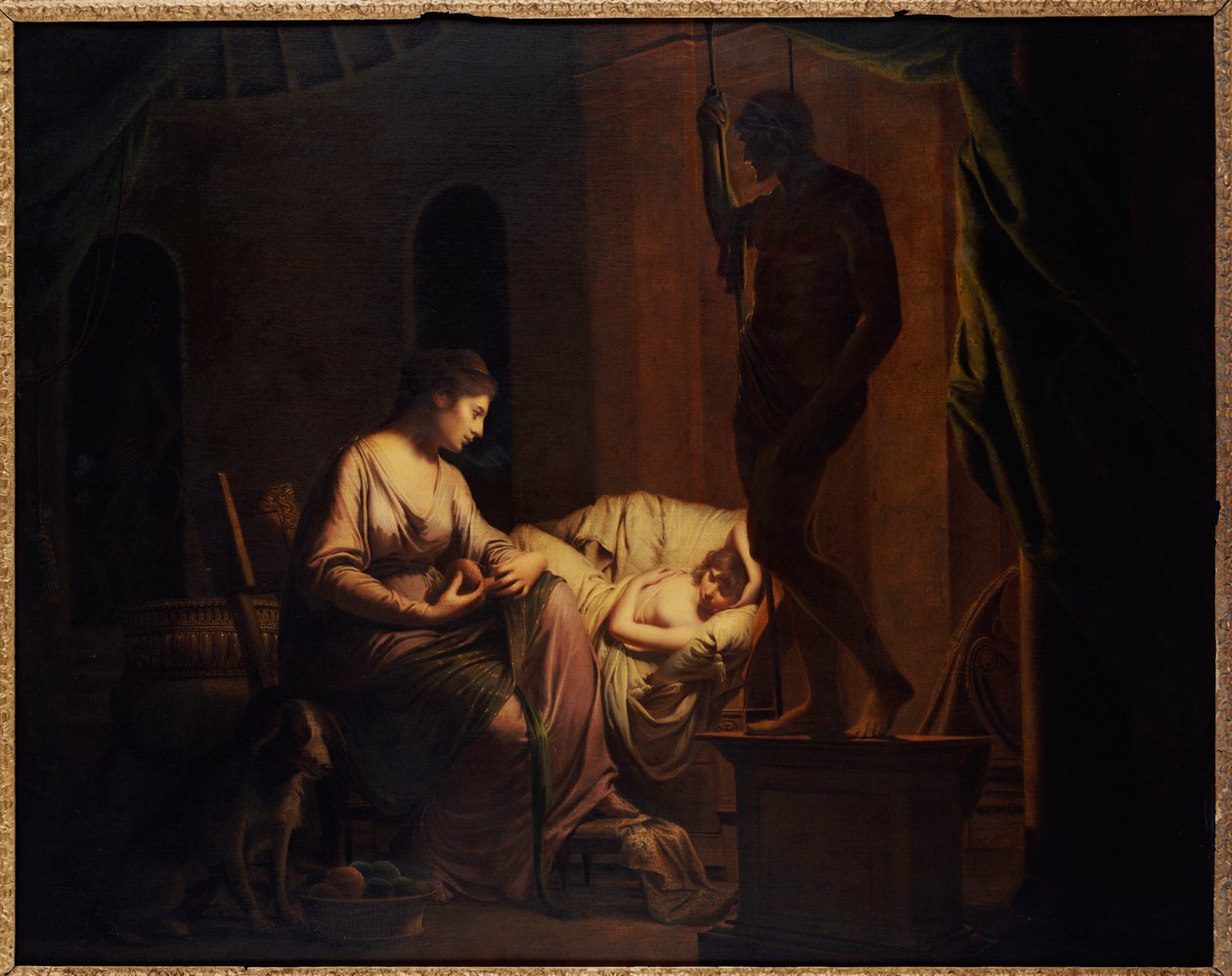 Penelope avaa verkkoaan tekijältä Joseph Wright of Derby