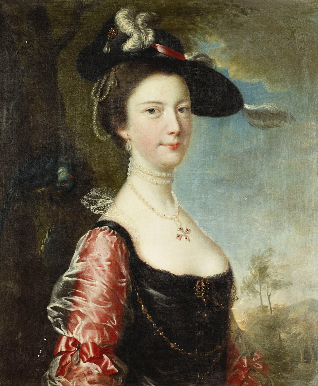 Hänen vaimonsa Annen muotokuva tekijältä Joseph Wright of Derby
