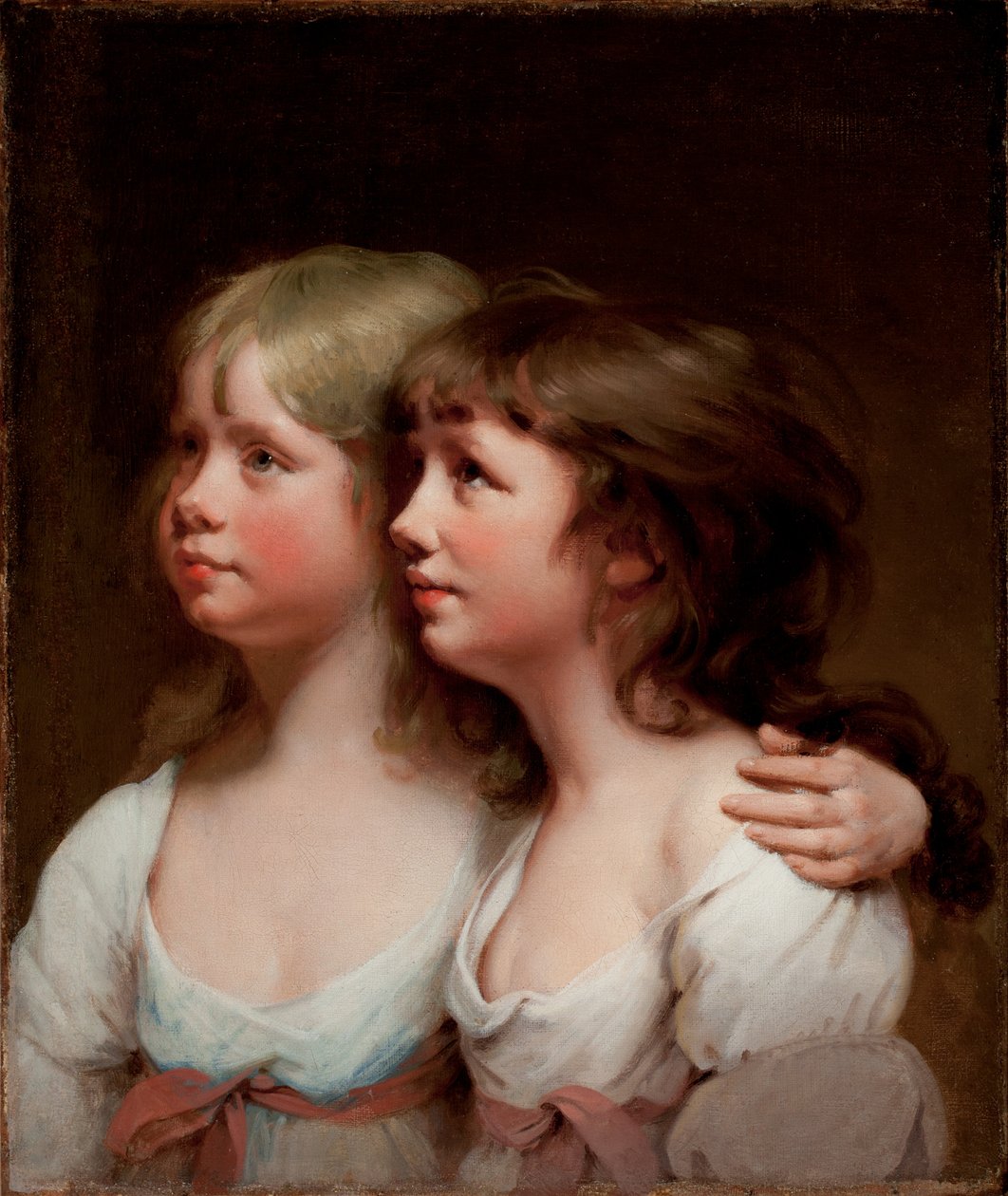 Sarah ja Ann Hadenin muotokuva tekijältä Joseph Wright of Derby