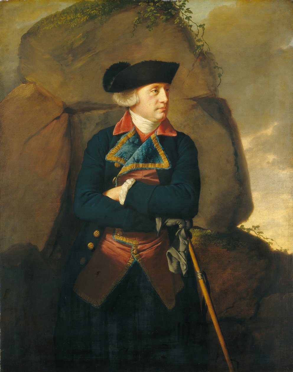 Gentlemanin muotokuva, n. 1770-1773. tekijältä Joseph Wright of Derby