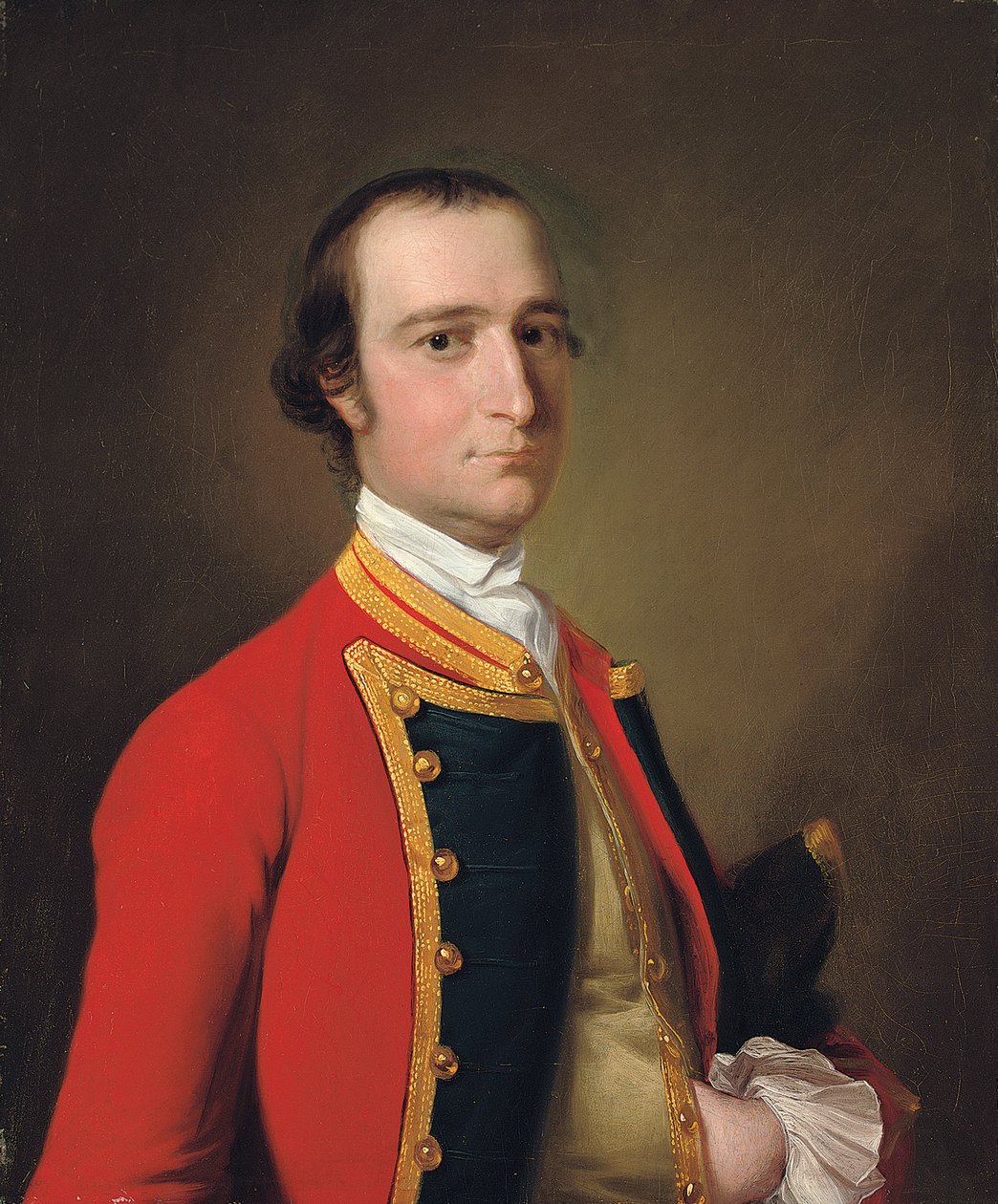 Muotokuva herrasmiehestä, joka perinteisesti tunnetaan nimellä Alexander Baillie of the First Foot, n. 1761-62 tekijältä Joseph Wright of Derby