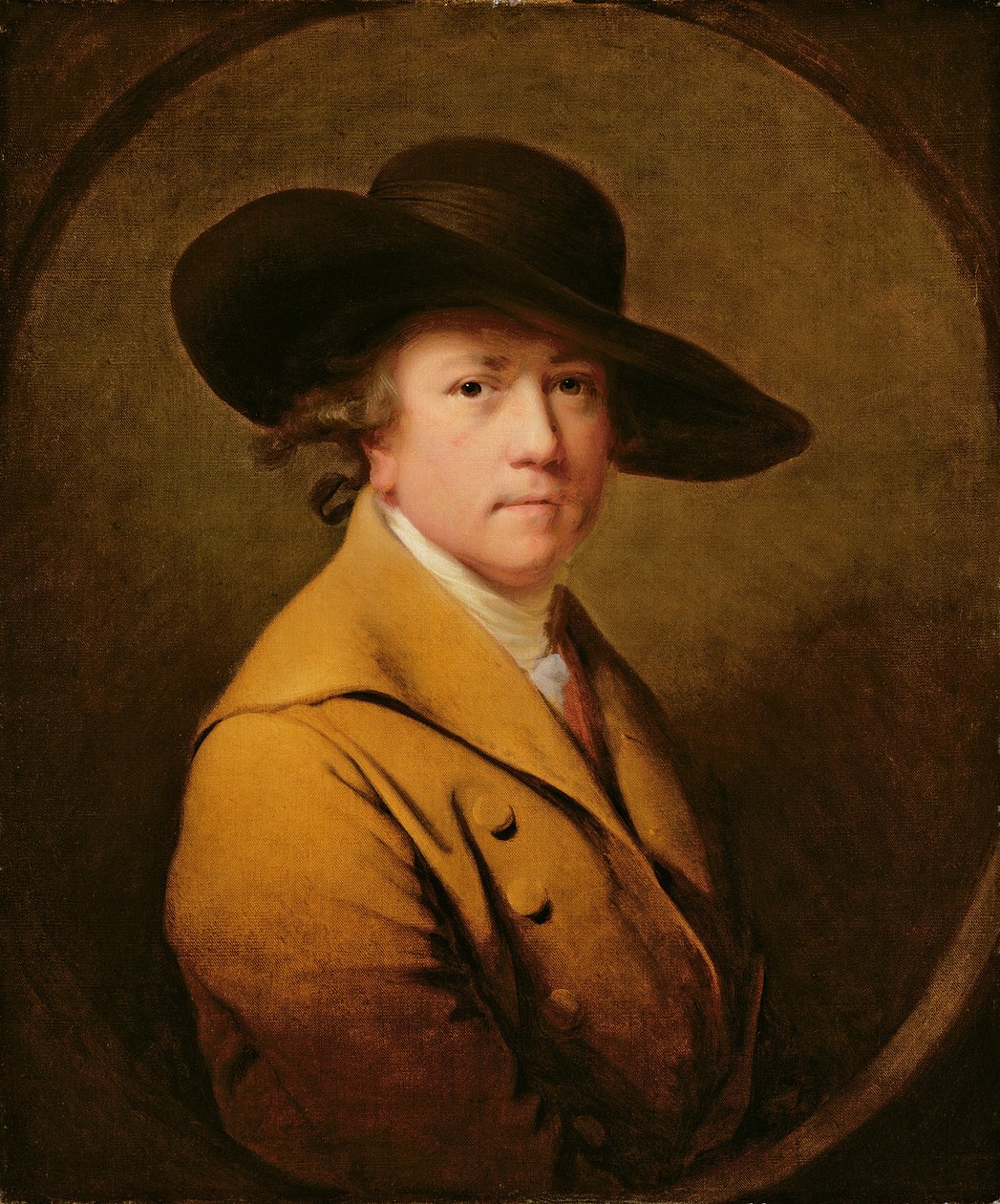Omakuva, n. 1780 (öljy kankaalle) tekijältä Joseph Wright of Derby