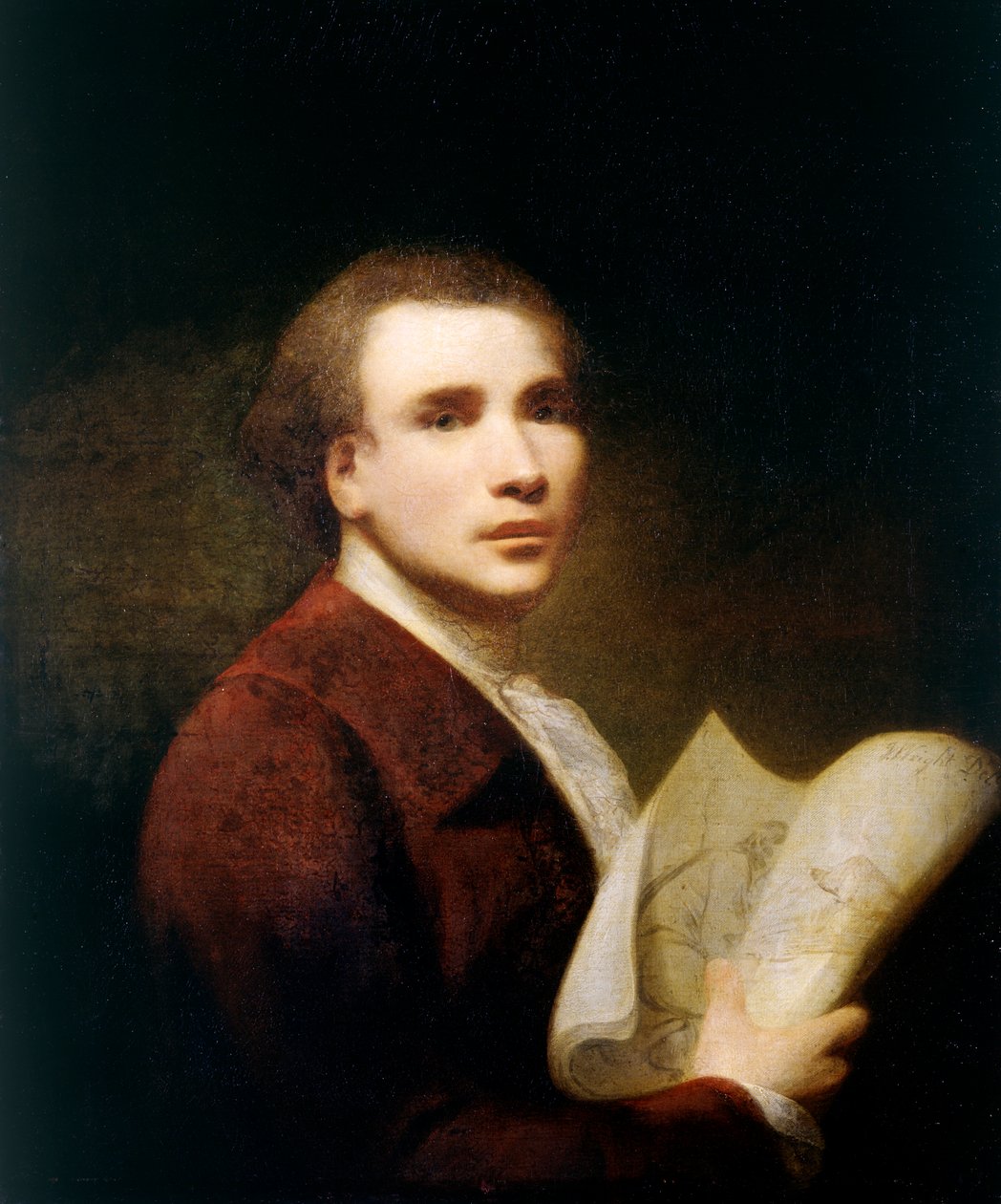 Omakuva (öljy kankaalle) tekijältä Joseph Wright of Derby