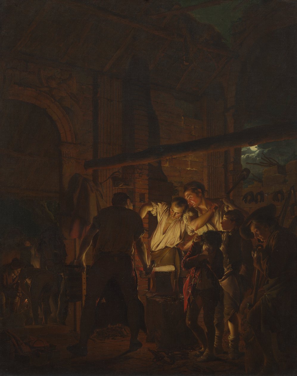 Sepän myymälä tekijältä Joseph Wright of Derby