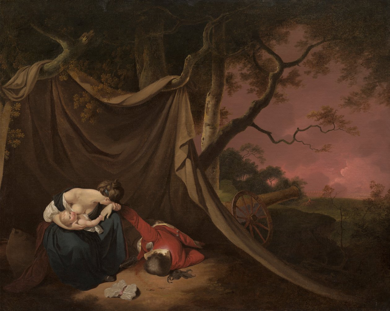 Kuollut sotilas tekijältä Joseph Wright of Derby