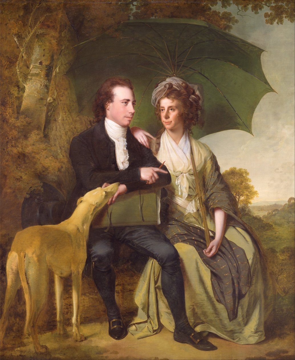 Pastori ja rouva Thomas Gisborne, Yoxhall Lodge, Leicestershire. tekijältä Joseph Wright of Derby