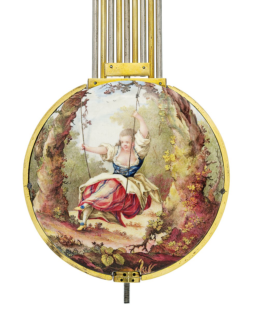 Louis XVI kuukausittainen keski- ja aurinkoaika vaippasäädin korjauksella tekijältä Joseph and Robin Robert  Coteau