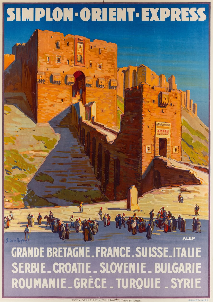 Simplon-Orient-Express, noin 1927. tekijältä Joseph de La Nézière