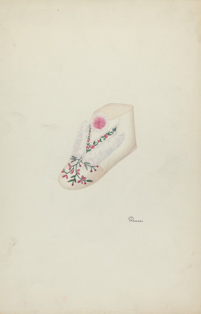 Vauvan kenkä, c. 1938. tekijältä Josephine C. Romano