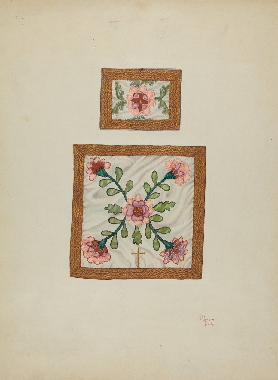 Burse ja Chalice Veil, n. 1940 tekijältä Josephine C. Romano