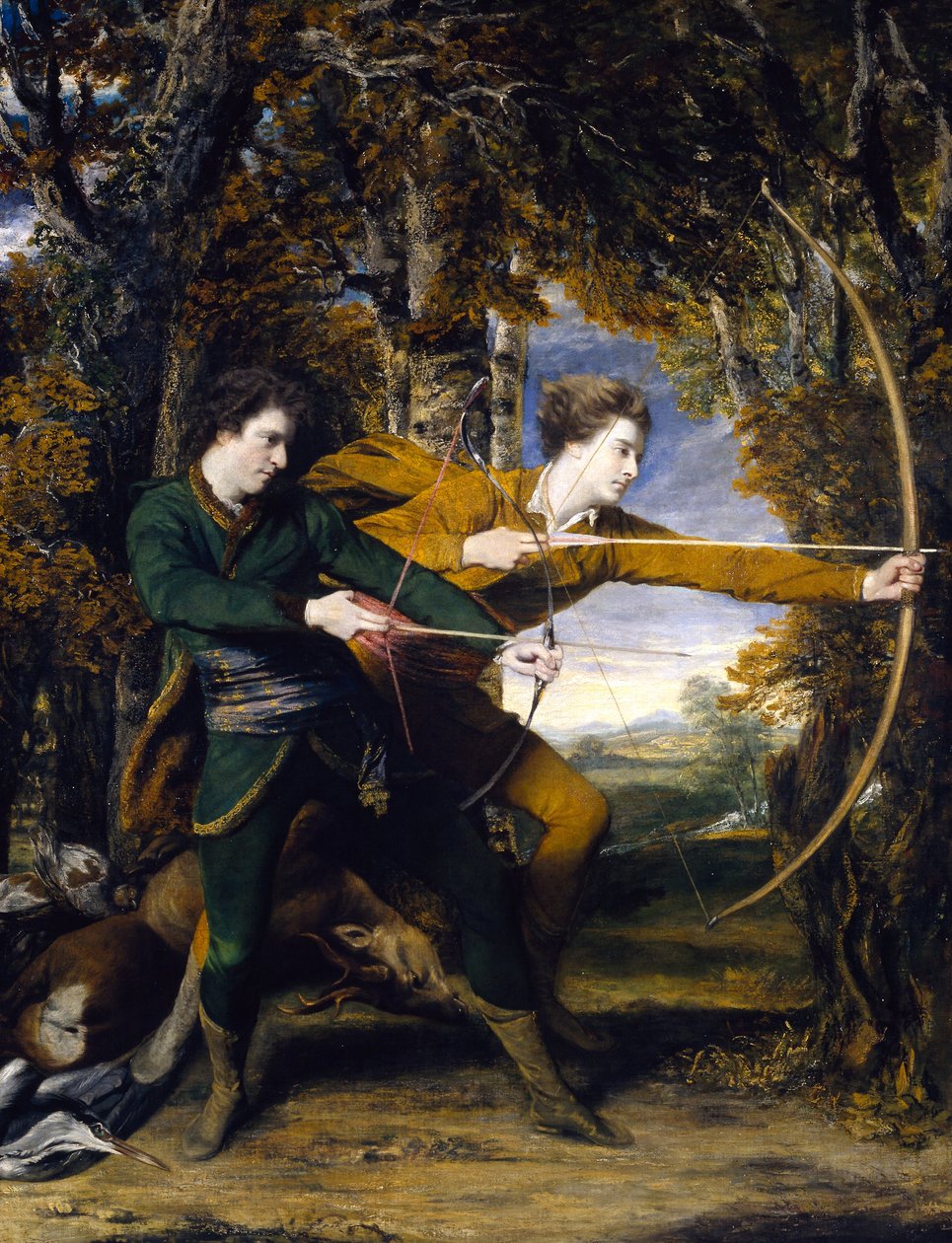 Eversti Acland ja lordi Sydney- Archerit tekijältä Joshua Reynolds