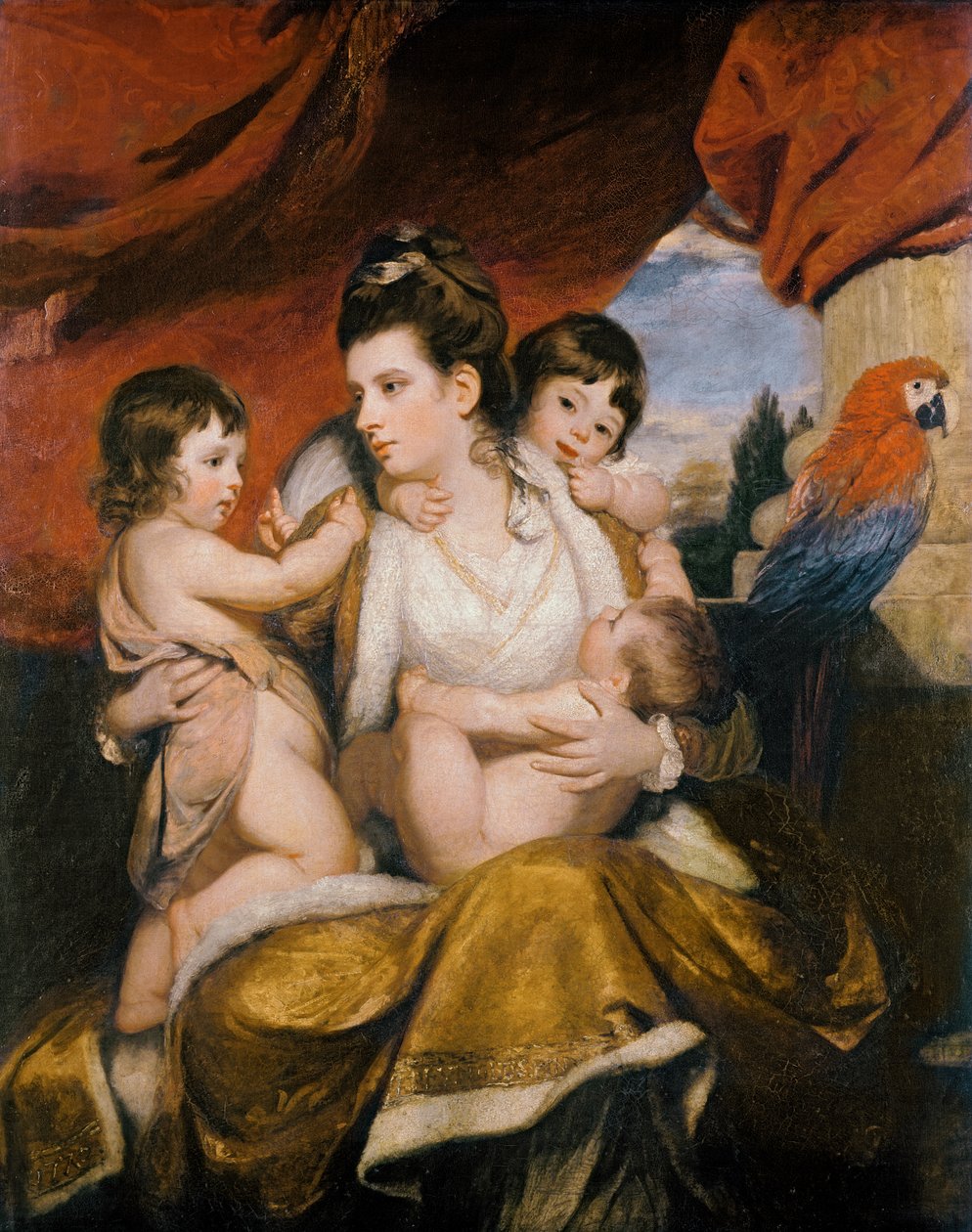 Lady Cockburn ja hänen kolme vanhinta poikaansa, 1773 tekijältä Joshua Reynolds