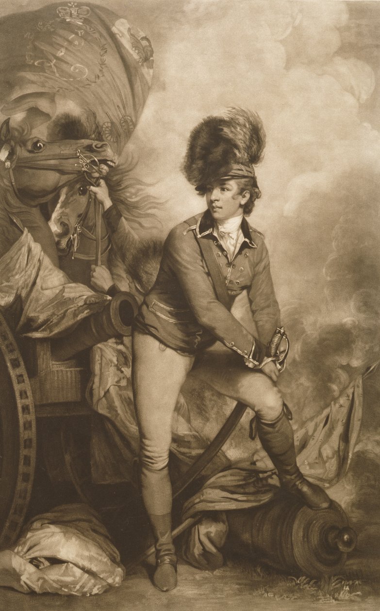 Lieutenant Colonel Banastre Tarleton, inukit ni John Raphael Smith, 1782 finn tekijältä Joshua Reynolds